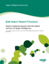 Bulk Report Import